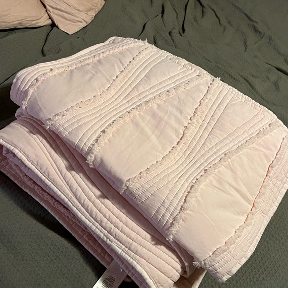 Pottery Barn Kids~Pink Blanket & pillow sham set ~ twin ~ good condition